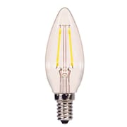 SATCO . B11 E12 (Candelabra) Filament LED Bulb Warm White 60 Watt Equivalence 2 pk S21706